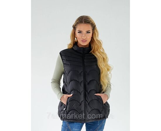 Фотография Жилетка женская плащевка без капюшона размеры 46-52 (3цв) "MODY" недорого от прямого поставщика, изображение 2