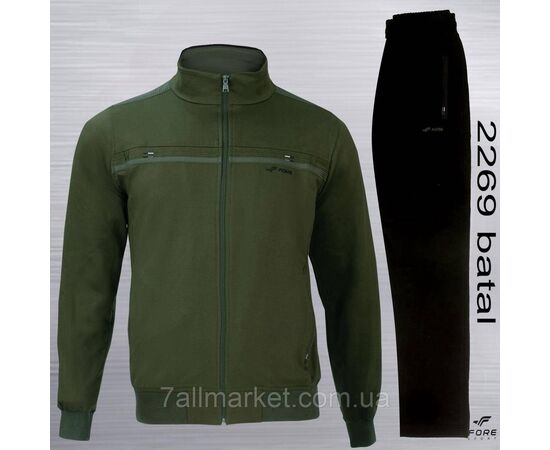 Фотография Спортивный мужской костюм на молнии FORE размеры  XL-5XL (6цв) "REMAIN" купить недорого от прямого поставщика, изображение 6