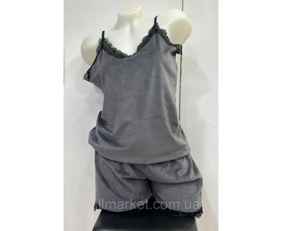 Піжама жіноча велюрова розміри S-2XL (5 кв) "MODY" купити недорого від прямого постачальника, зображення 3