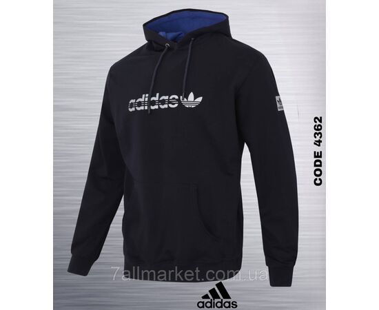 Фотография Батник-худи мужской ADIDAS с капюшоном р-ры S-2XL (2цв)"REMAIN"  недорого от прямого поставщика, изображение 2