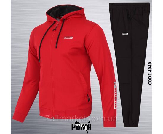 Фотография Спортивный мужской костюм на молнии PUMA  р-ры S-2XL (4цв) "REMAIN"  недорого от прямого поставщика, изображение 2