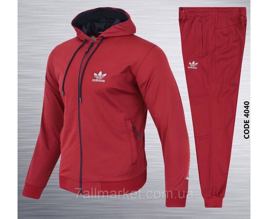 Фотография Спортивный мужской костюм на молнии ADIDAS р-ры S-2XL (5цв) "REMAIN"  недорого от прямого поставщика, изображение 2