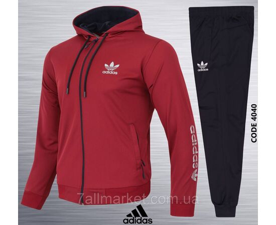 Фотография Спортивный мужской костюм на молнии ADIDAS р-ры S-2XL (5цв) "REMAIN"  недорого от прямого поставщика, изображение 4