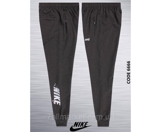 Фотография Спортивные штаны мужские на  манжете NIKE размеры S-2XL (2цв) "REMAIN" недорого от прямого поставщика, изображение 2