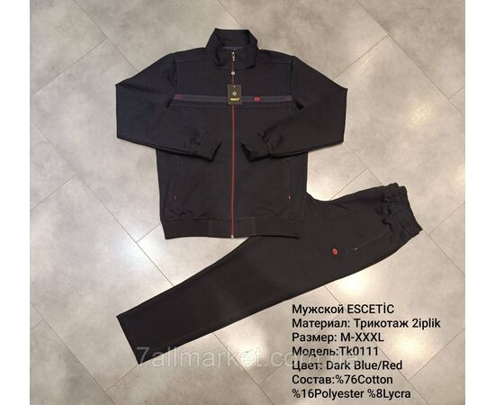 Фотография Спортивный мужской костюм ESCETIC размеры  M-3XL (10цв) "REMAIN" купить недорого от прямого поставщика, изображение 4