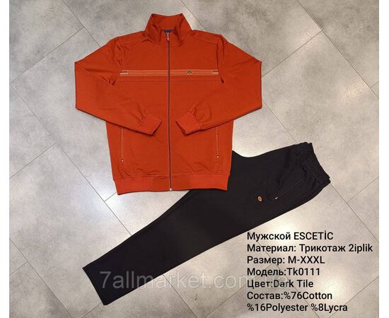 Фотография Спортивный мужской костюм ESCETIC размеры  M-3XL (10цв) "REMAIN" купить недорого от прямого поставщика, изображение 5