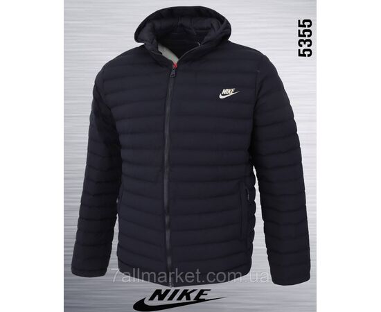 Куртка чоловіча демісезонна стьобана NIKE розміри 48-56 (3цв) "REMAIN" недорого від прямого постачальника, зображення 2