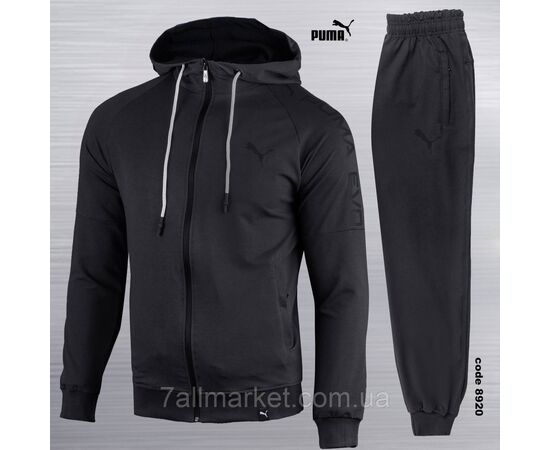 Фотография Спортивный мужской костюм на молнии PUMA размеры S-2XL (2цв) "REMAIN" недорого от прямого поставщика, изображение 2