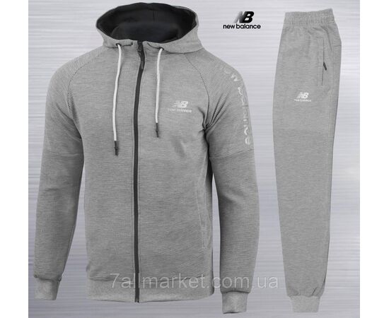 Фотография Спортивный мужской костюм на молнии NEW BALANCE размеры S-2XL (2цв) "REMAIN" недорого от прямого поставщика, изображение 2