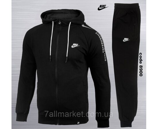 Фотография Спортивный мужской костюм на молнии NIKE размеры S-2XL (2цв) "REMAIN" недорого от прямого поставщика, изображение 2