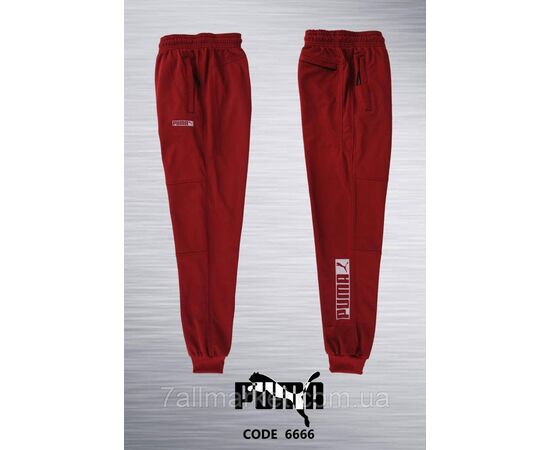 Фотография Спортивные штаны мужские на  манжете PUMA размеры S-2XL (3цв) "REMAIN" недорого от прямого поставщика, изображение 3