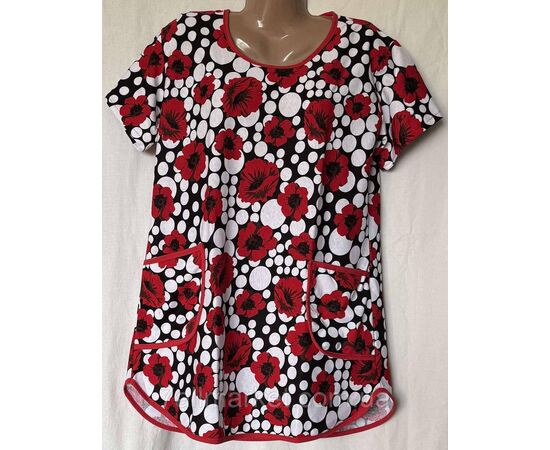 Фотография Туника женская летняя батал размеры 52-62 (цв.микс) "STELLA" недорого от прямого поставщика, изображение 4