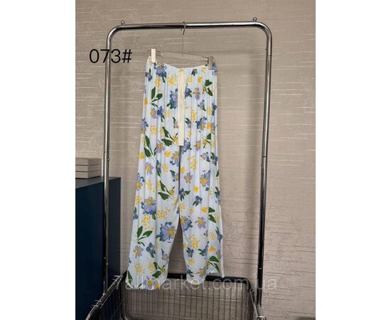 Фотография Брюки женские стильные, широкие размеры 56-66(микс рис) "FLOWER" недорого от прямого поставщика, изображение 2
