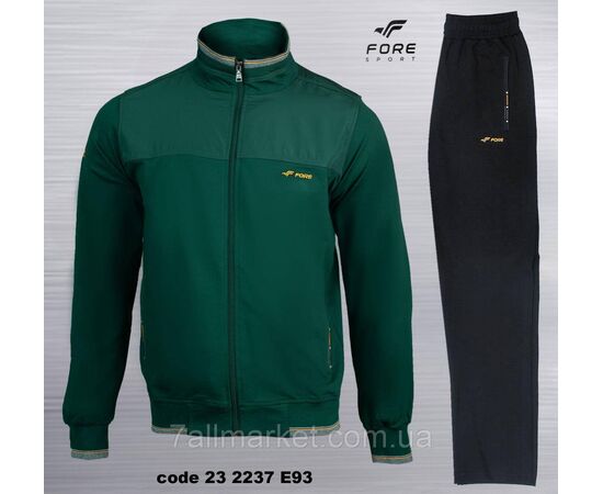 Фотография Спортивный мужской костюм на молнии FORE размеры  M-3XL (3цв) "REMAIN" купить недорого от прямого поставщика, изображение 2
