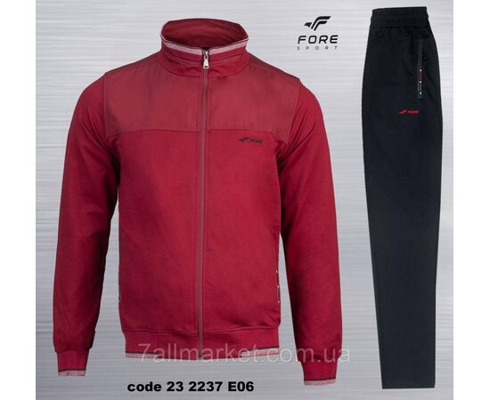 Фотография Спортивный мужской костюм на молнии FORE размеры  M-3XL (3цв) "REMAIN" купить недорого от прямого поставщика, изображение 3