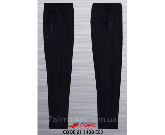 Фотография Спортивные штаны мужские прямые на флисе FORE размеры 54-62 (2цв) "REMAIN" недорого от прямого поставщика, изображение 2