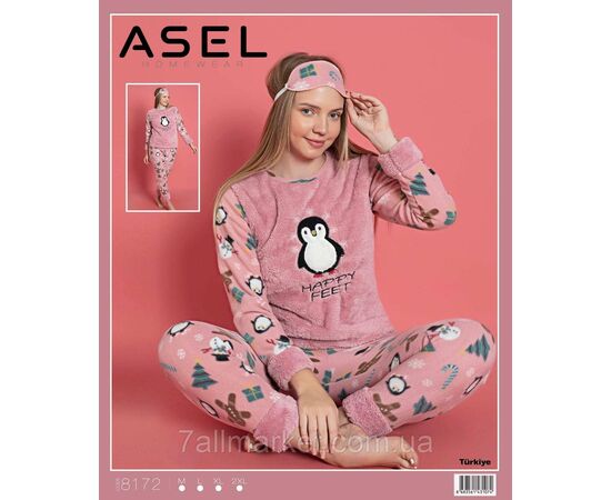 Фотография Пижама женская флис/махра Пингвин размеры M-2XL (2цв)  "MODY" купить недорого от прямого поставщика, изображение 2