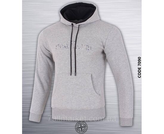 Фотография Батник-худи мужской на флисе STONE ISLAND размеры S-2XL (2цв) "REMAIN" недорого от прямого поставщика, изображение 2