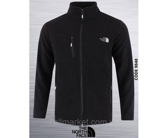 Фотография Кофта спортивная мужская на молнии флисовая Норт Фейс р-ры S-2XL (4цв) "REMAIN" недорого от прямого поставщика, изображение 3