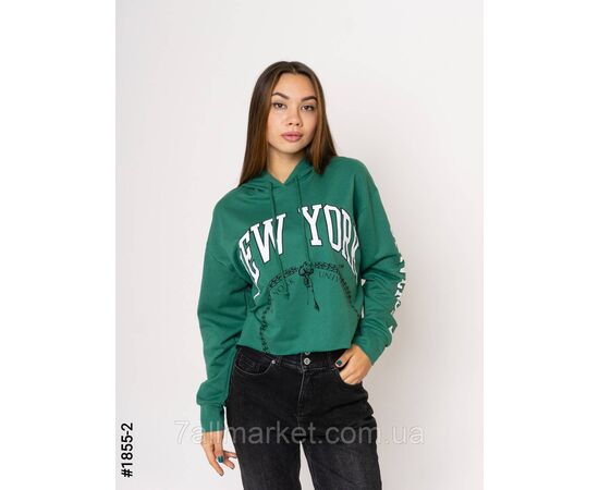 Батник жіночий двунитка з принтом норма S-M, M-L, L-XL (3кв) "NOWEMBER" недорого від прямого постачальника, зображення 2