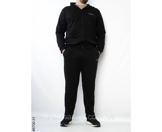 Фотография Спортивный костюм на молнии мужской прямая штанина двухнитка батал 56,58,60 (4цв) "NOWEMBER", изображение 2