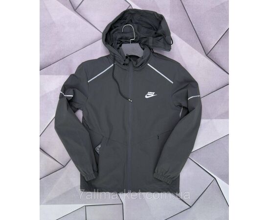 Фотография Ветровка мужская молодёжная с капюшоном р-ры XL-5XL (3цв) "MACCALI" недорого от прямого поставщика, изображение 2