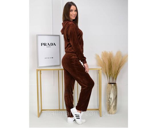 Спортивний костюм жіночий велюр розміри M-3XL (44-52) (мікс цв) "NICOLAS" недорого від прямого постачальника, зображення 8