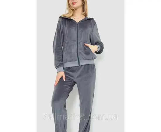 Спортивний костюм жіночий велюр розміри M-3XL (44-52) (мікс цв) "NICOLAS" недорого від прямого постачальника, зображення 5