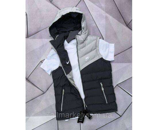 Фотография Жилетка мужская плащёвка, стёганная/двухстронняя р-ры L-4XL(4цв) "MACCALI" недорого от прямого поставщика, изображение 4