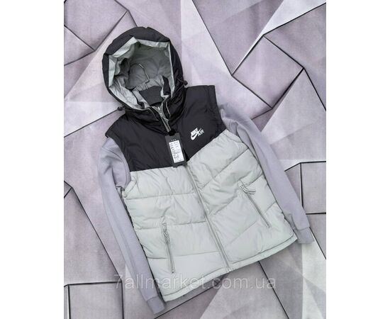 Фотография Жилетка мужская плащёвка, двухсторонний р-ры L-4XL(4цв)"MACCALI" недорого от прямого поставщика, изображение 4