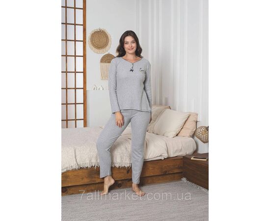 Фотография Пижама женская кашемировая размеры M-2XL (5цв) "MODY" купить недорого от прямого поставщика, изображение 5