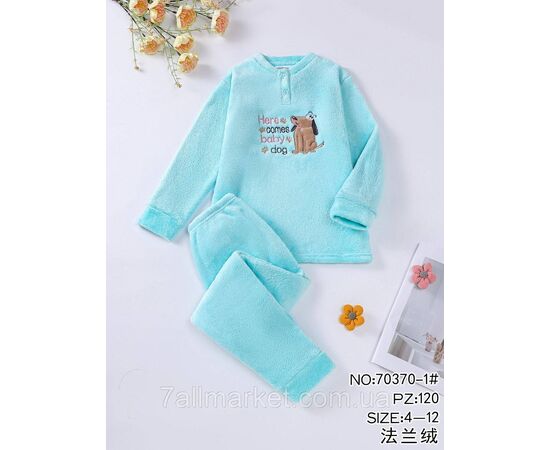 Піжама підліткова на дівчинку розміри 4-12 (3кв)"FLOWER" недорого від прямого постачальника, зображення 3