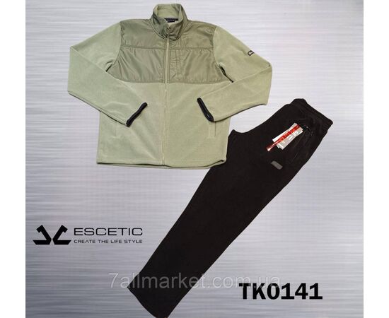 Фотография Спортивный мужской костюм флисовый ESCETIC  размеры  M-3XL (5цв) "REMAIN" купить недорого от прямого поставщика, изображение 4