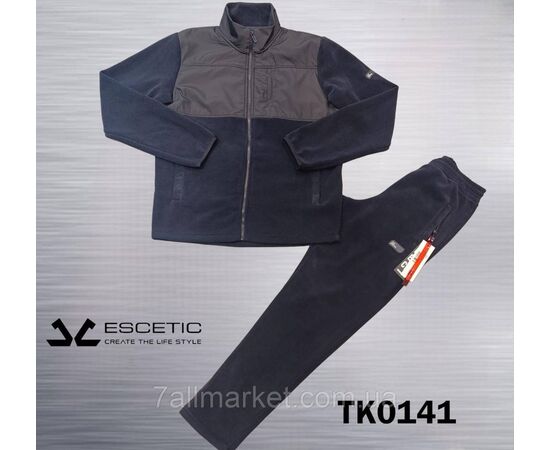 Фотография Спортивный мужской костюм флисовый ESCETIC  размеры  M-3XL (5цв) "REMAIN" купить недорого от прямого поставщика, изображение 5