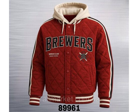 Фотография Куртка-бомбер мужская демисезонная вельветовая р-ры 48-54  (3цв) "REMAIN" недорого от прямого поставщика, изображение 3