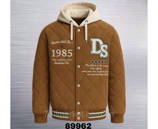 Фотография Куртка-бомбер мужская демисезонная вельветовая р-ры 48-54  (3цв) "REMAIN" недорого от прямого поставщика, изображение 2