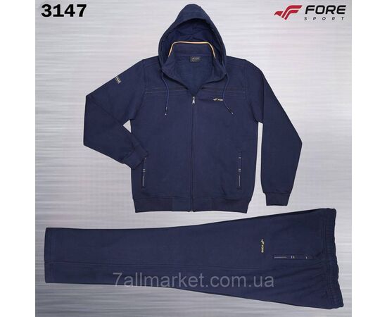 Фотография Спортивный мужской костюм на флисе FORE батал размеры 54-62 (4цв)  "REMAIN"недорого от прямого поставщика, изображение 4