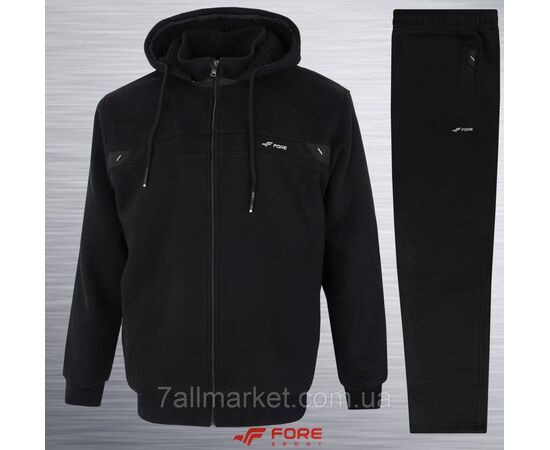 Фотография Спортивный мужской костюм на флисе FORE размеры  XL-5XL (2цв) "REMAIN" купить недорого от прямого поставщика, изображение 2