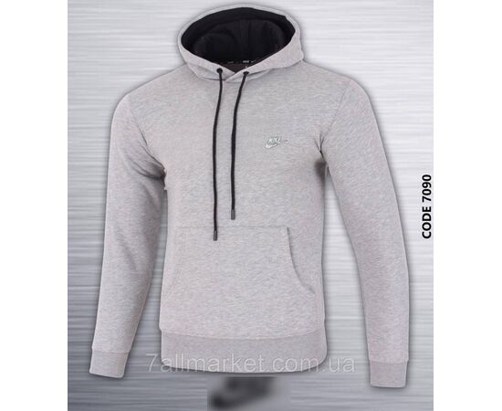 Фотография Батник-худи мужской на флисе NIKE батал  размеры 2XL-6XL (2цв) "REMAIN" недорого от прямого поставщика, изображение 2