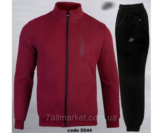 Фотография Спортивный мужской костюм на флисе Найк батал размеры 2XL-6XL (5цв) "REMAIN" недорого от прямого поставщика, изображение 3