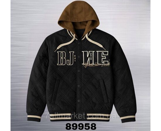 Фотография Куртка-бомбер мужская демисезонная с капюшоном р-ры 48-54  (4цв) "REMAIN" недорого от прямого поставщика, изображение 4