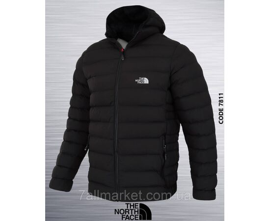 Фотография Куртка мужская демисезонная с капюшоном Норт Фейс батал размеры 52-60 (2цв) "REMAIN" купить недорого от прямого поставщика, изображение 2