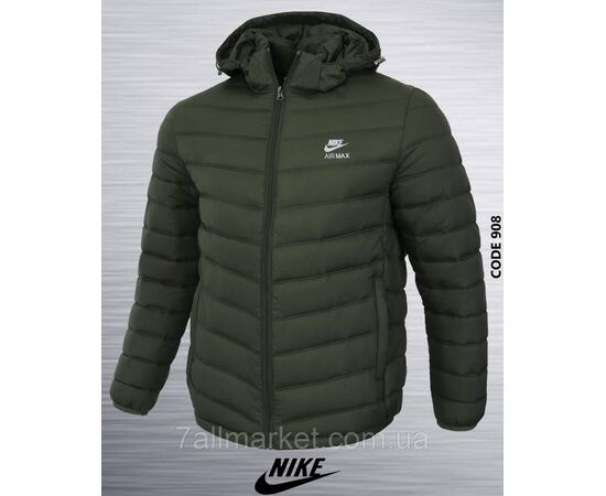 Куртка чоловіча демісезонна стьобана Найк розміри 52-60 (2кв) "REMAIN" недорого від прямого постачальника, зображення 2