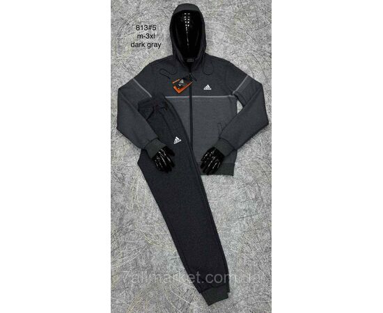 Спортивний костюм чоловічий на манжеті розміри M-3XL (4кв) "PROSTOMEN" недорого від прямого постачальника, зображення 2