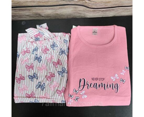 Піжама жіноча байкова розміри M-3XL (2 кв) "MODY" купити недорого від прямого постачальника, зображення 2