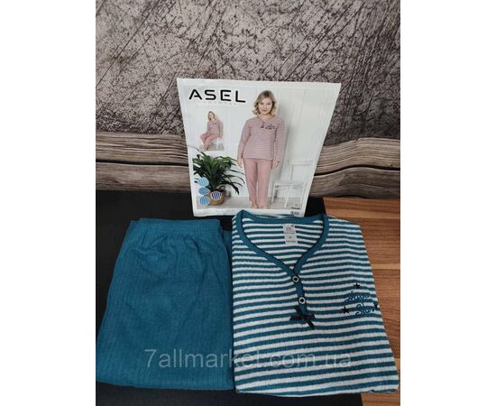 Піжама жіноча фліс/махра Ведмедик розміри M-2XL (3кв) "MODY" купити недорого від прямого постачальника, зображення 5