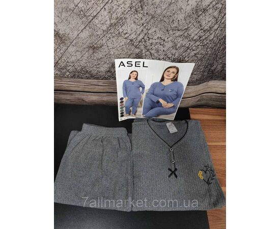 Піжама жіноча кашемірова розміри XL-5XL (7кв) "MODY" купити недорого від прямого постачальника, зображення 8