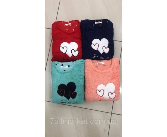 Фотография Пижама женская зимняя флис/махра размеры M-XL (4цв) "MODY" недорого от прямого поставщика, изображение 3