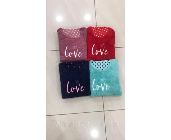 Піжама жіноча зимова фліс/махра  розміри M-XL (4цв) "MODY" недорого від прямого постачальника, зображення 2