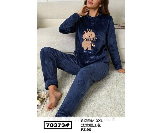 Піжама жіноча кофта + штани р-ри M-3XL (3 кв) "FLOWER" купити недорого від прямого постачальника, зображення 3